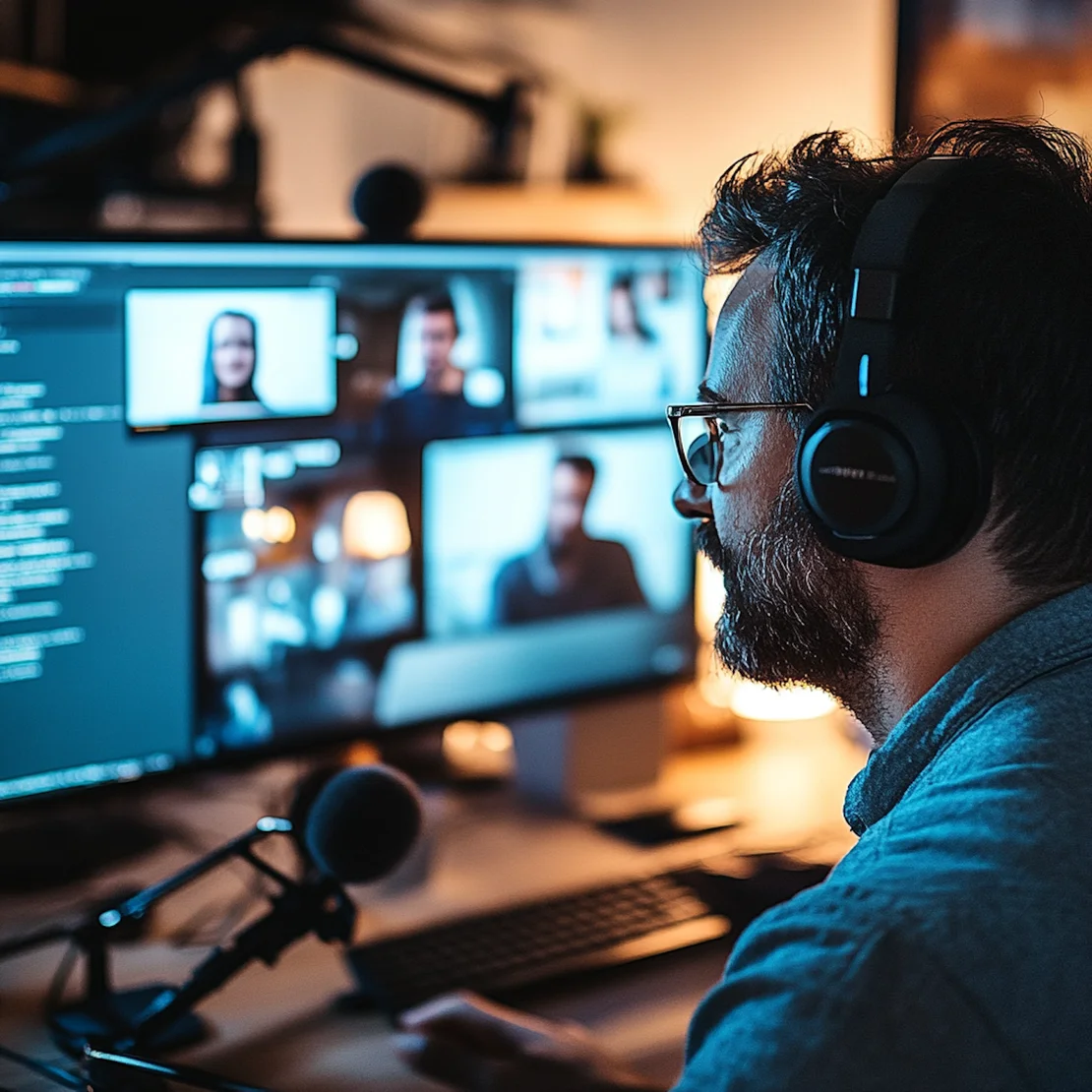 Videoschnitt am Computer